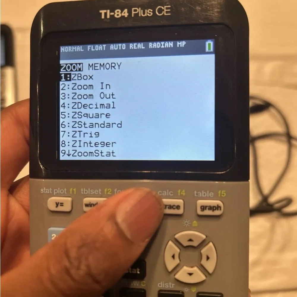 Texas Instruments TI-84 Plus CE Gray Graphing Calculator Tested W Case Cable - Picture 7 of 8
